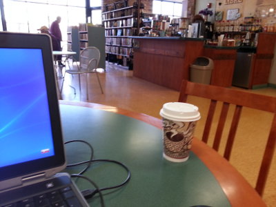 Charity coffee at the Prescott Public Library