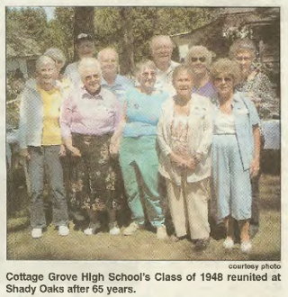 Grandpa Milo's and Grandma Sarah's 65th Cottage Grove High School reunion