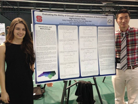 Kelly at the undergraduate research symposium