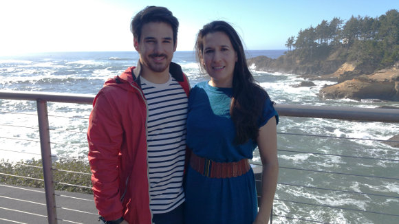 Lorena and Christian at Lincoln City Oct. 12, 2015