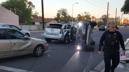 Uber's self-driving car wrecked flipped right in front of where Christian lives