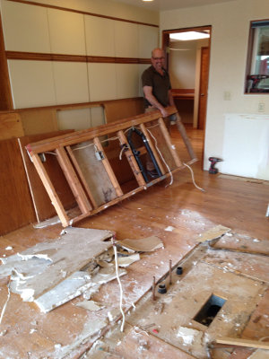Centralia kitchen demolition -- first day #6