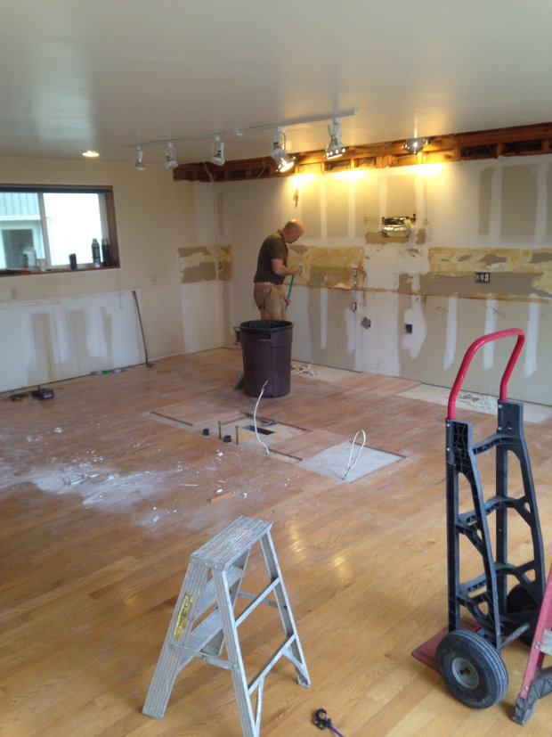 Centralia kitchen demolition -- first day #11
