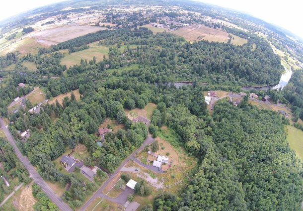 Chehalis River to the East of the house