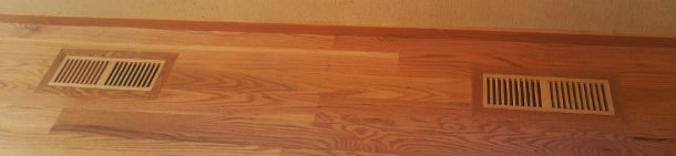 New hardwood floor vents (the double)